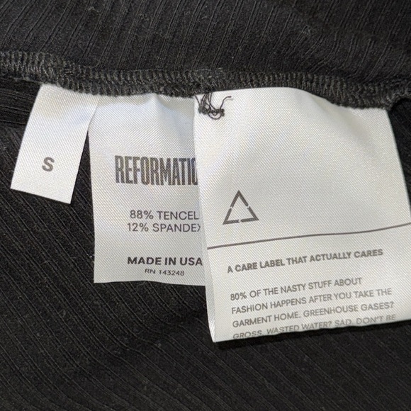 Reformation Cally Dress Black - Picture 8 of 11